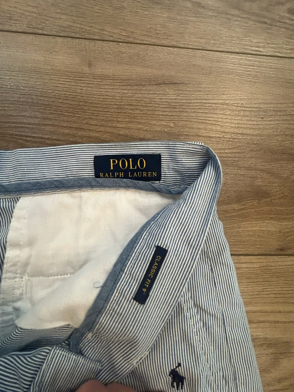 Polo Ralph Lauren Classic Fit Seersucker Embroidered Pony Shorts Men’s 31